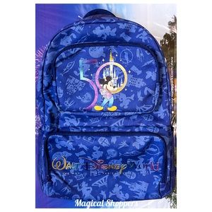 2022 Walt Disney World Parks 50th Anniversary Mickey Backpack Bag NWT